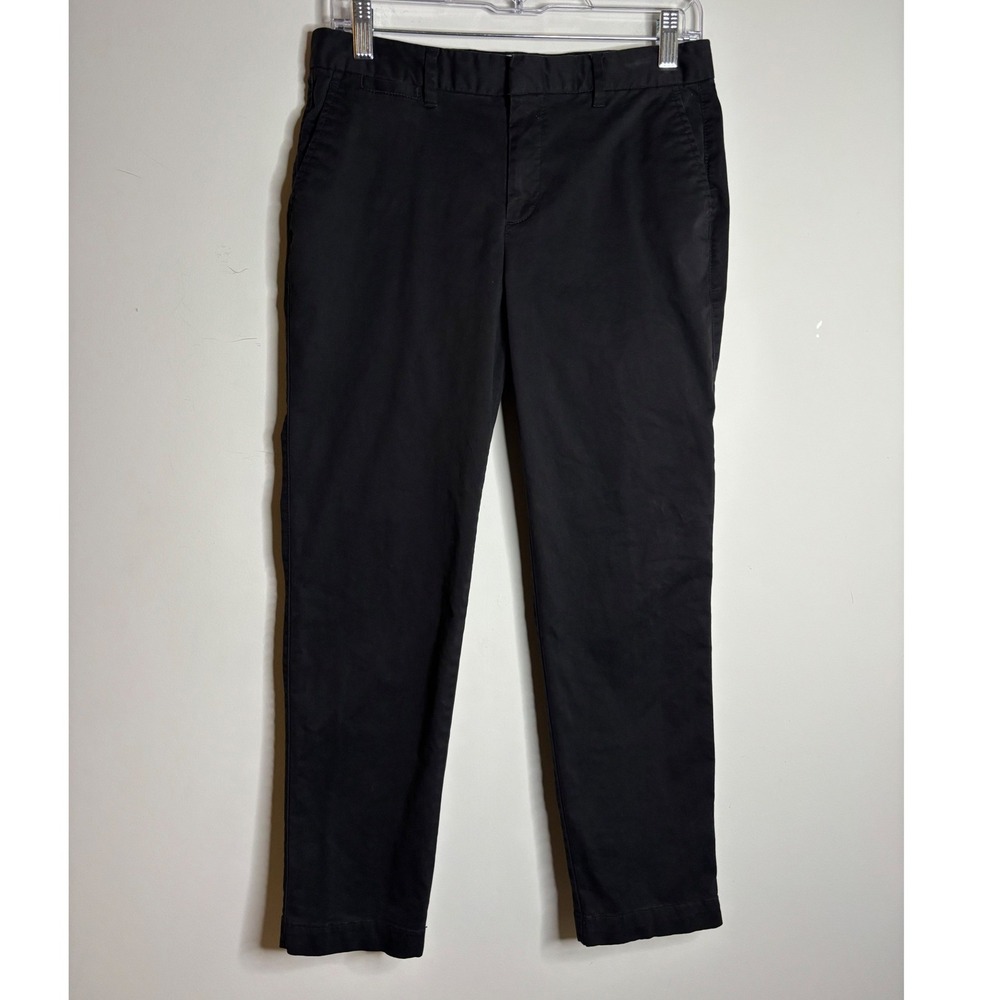 Gap Black Slim City Crop Pants Women Size 4